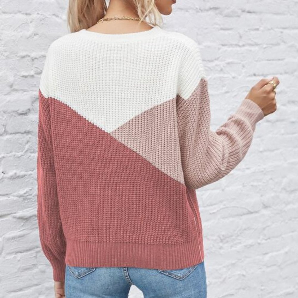 Multi Color Knit Sweater Pullover fall / winter - Picture 5 of 6